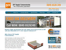 Tablet Screenshot of diysupply-conservatories.co.uk